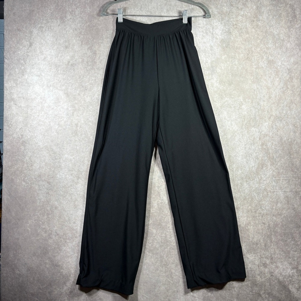 Spanx Pants Womens Size Medium Black Straight Leg High Waisted Ankle High Rise